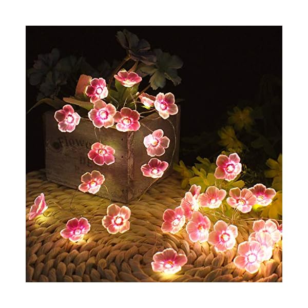 Led fairy string lights, 10ft 30 led battery operated fairy string lights fun led lights for bedroom party desk wedding christmas decorations - image 4