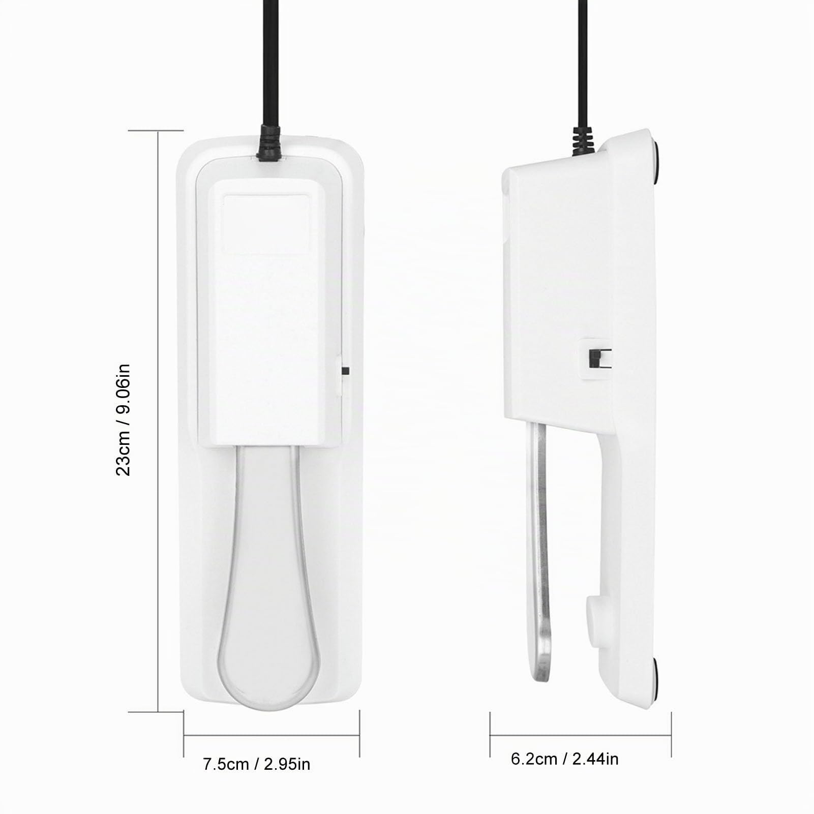 Pedal de sostenido Universal para Teclado, Pedal de sostenido Pedal de Teclado de Piano para Todos los Instrumentos electrónicos con función de sostenido (White)