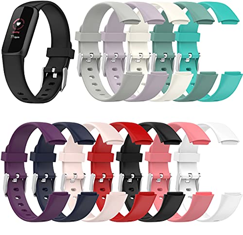 Shieranlee Watch Band Compatible with Fitbit Luxe Activity Tracker - Watch Band Replacement Silicone Strap - Image 3