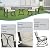 HOMPUS 3 Piece Outdoor Rocking Conversation Set, Patio Rocker Chair Set with Beige Cushions & Side Table, Weather Resistant Furniture Sets for Small Porch & Backyard
