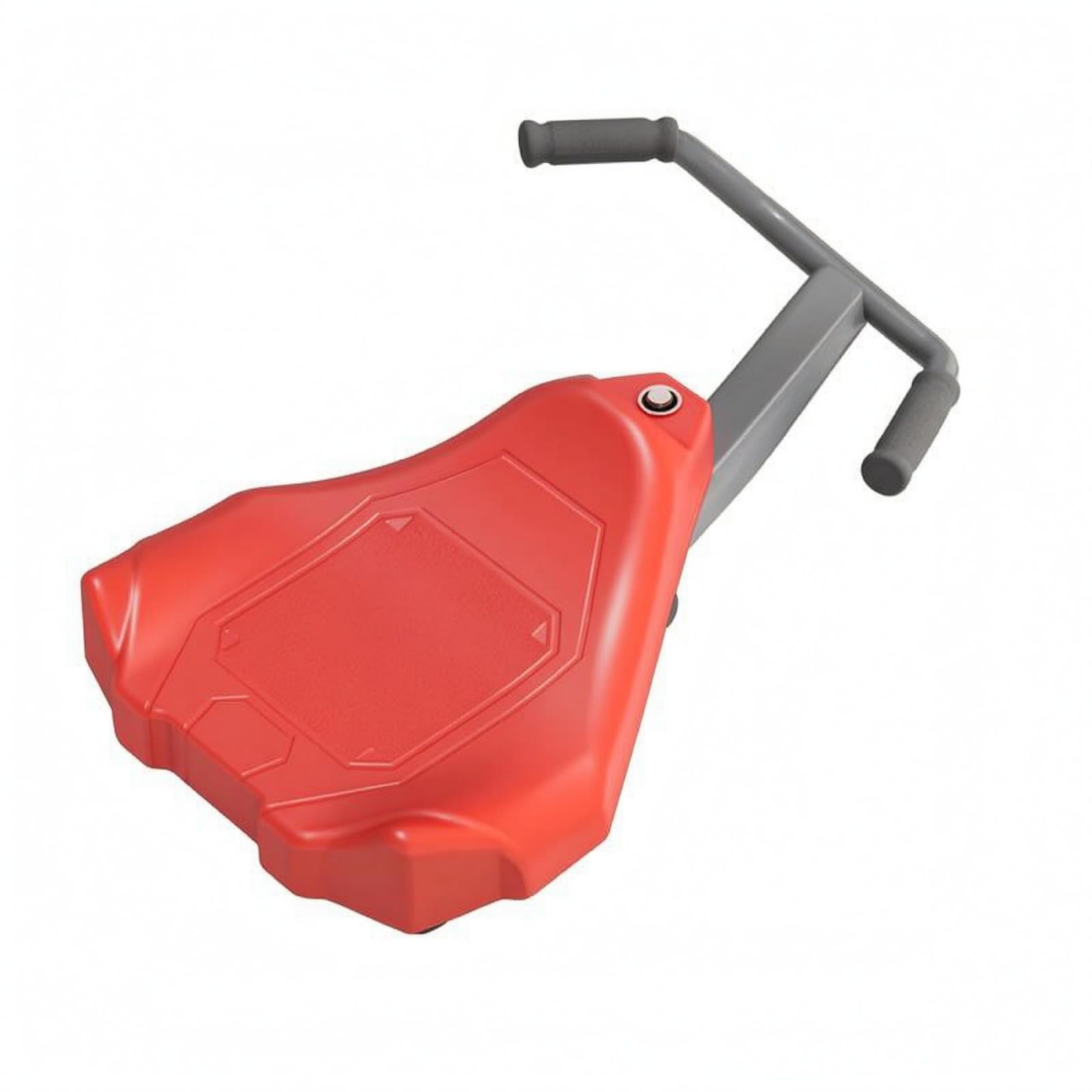Colcolo Patinete de Equilibrio para Niños Correpasillos Compacto Vehículo de Empuje Juguete de Suelo con Soporte Trasero Diseño Práctico y Estable Metal, Rojo