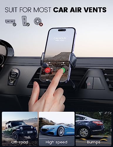 Handyhalterung Auto, Lüftung Schutz Auto Handy Halterung Ständer mit Hakenclip und Beine Doppelte Unterstützung 360° Drehbar KFZ Handyhalter Auto für iPhone Android Smartphone (4.0''-7.0'')