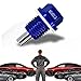 UZZH M14x1.5 Magnetic Oil Drain Plug, Aluminum Oil Pan Drain Plug Repair Kit with Crush Washer Gaskets, Oil Drain Nut Bolt for Most Ford, GM, Hyundai, KIA, Accord, Civic, Odyssey, Motorcycles (Blue)