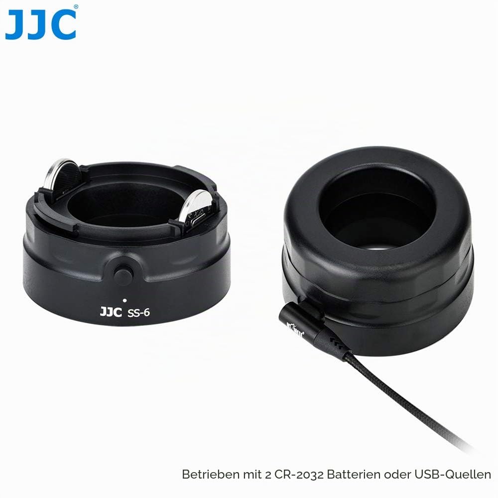 JJC Universal-Lupe Reinigungs mit 7-facher Vergrößerung und LED-Beleuchtung für DSLR/Mirrorless Kamera Sensor