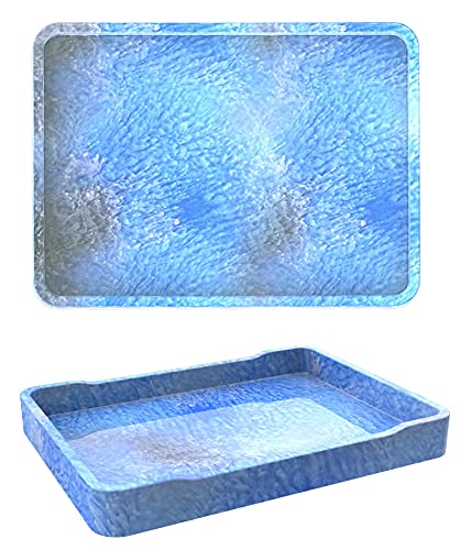 Zayookey Resin Tray Silicone Molds Large Rolling Tray Molds Rectangle Serving Plate Molds with Edges Tray Resin Molds… - Image 8