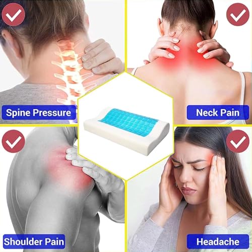 Image of Orthopedic Cervical Pillow for Neck and Shoulder Pain Relief Ergonomic Memory Foam Pillows for Sleeping Ideal for Chronic Neck Pain & Spinal Alignment Spondylitis & Contour Pillow (Design 5)