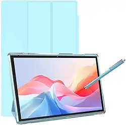 Tablet de 10 polegadas com capa protetora para tablet e caneta, tablets Android 14, 6 GB de RAM, 32 GB de ROM/expansão de 1 TB, bateria 8H 6000 mAh, WiFi, Bluetooth, tela sensível ao toque IPS HD de