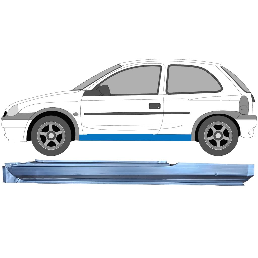 Sottoporta Lamiera Completo per Opel Corsa B 1993-2001 / Sinistra