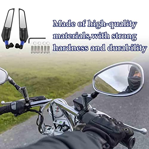 Groothoek veiligheidsachteruitkijkspiegel,HD-glas aluminiumlegering, groothoekspiegels voor motorfiets | Groothoek veiligheidsachteruitkijkspiegel, dodehoekspiegel voor motorscooter A/r - Image 6