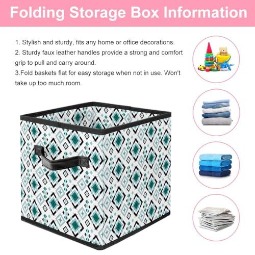 Cube de rangement pliable avec poignées solides pour linge et jouets - 4