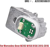 Vista 3 de Malcayang Luz de balasto LED para faros delanteros diurnos, unidad de control de ojos de ángel, reemplazo para W205 W156 GLA 2015 2016 para X156 GLA