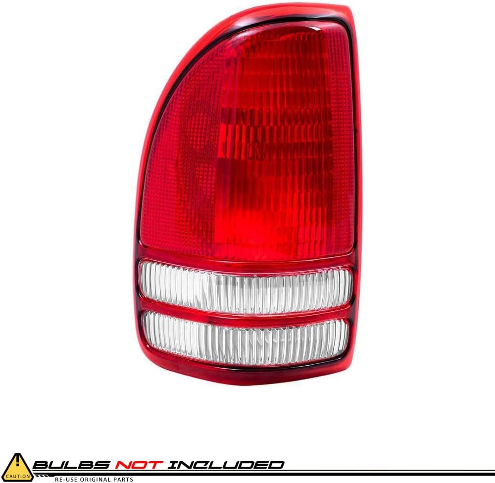 EPIC LIGHTING Halogen Replacement Spec Tail Lights Compatible with DODGE 97-04 DAKOTA [ CH2800126 CH2801126 55055113 55055112 ] Pair
