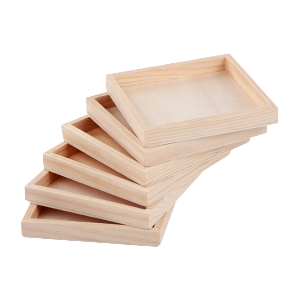 BESPORTBLE Bandeja de Bloques de Madera Hexaédrica para Almacenamiento de Juguetes, Diseño Simple y Elegante, Conveniente para Niños Mayores de 3 Años