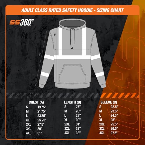 Image of SafetyShirtz SS360 ANSI Class 3 Type R Graphic Hoodie