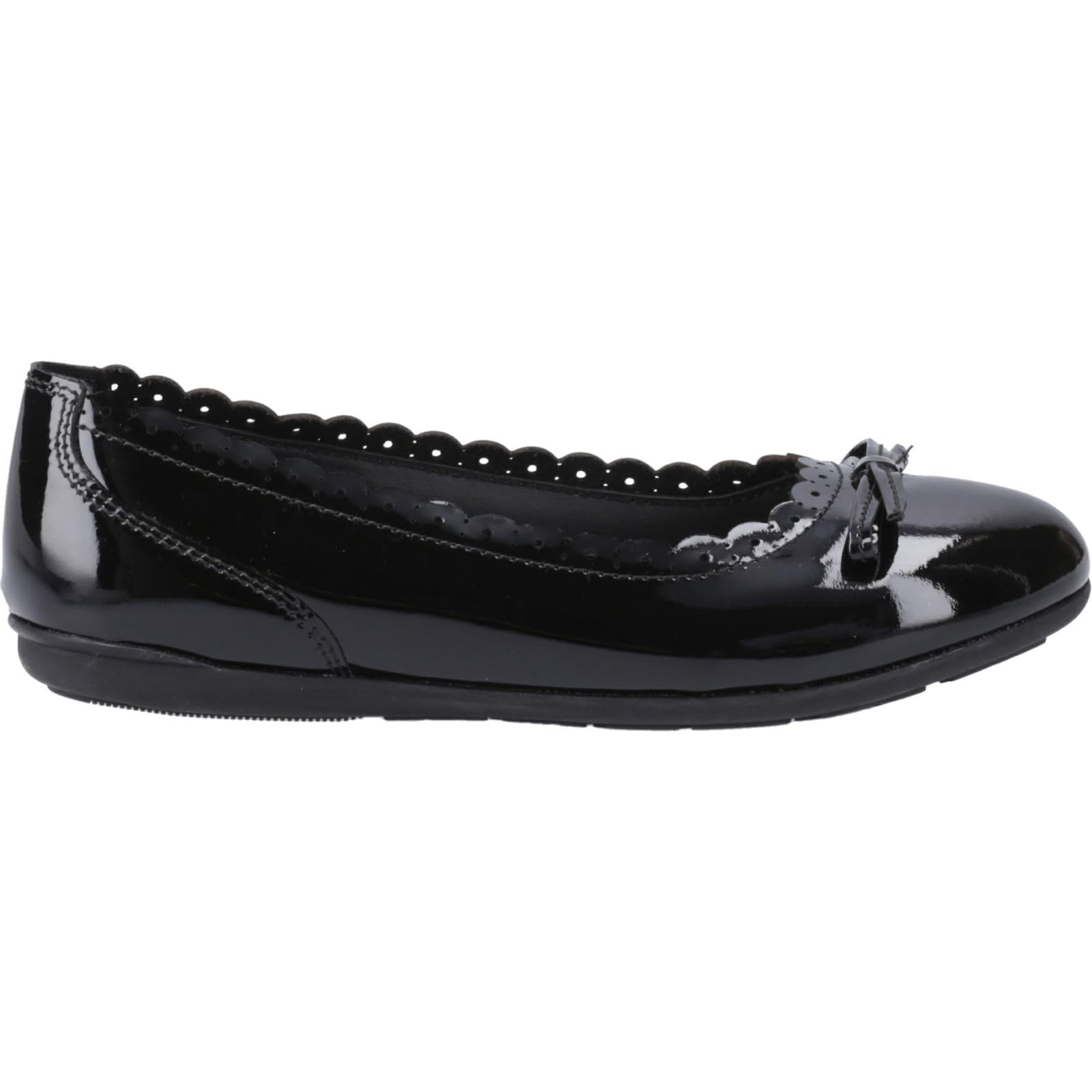 Hush Puppies Lillie Ballerina Pat Jnr, Black, 13 UK Child