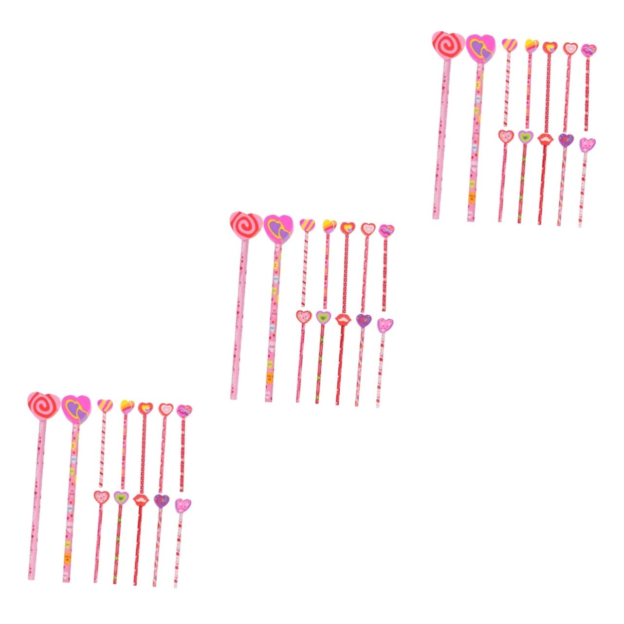 TEHAUX 3 Ensembles Crayon En Bois Hb Enfants Adultes Gamme De Crayons À Thème Faire La Fête Nouveauté Pour Le Cœur Stylo De Croquis Crayons À Dessin Pratiques Accessoires 18 Pièces * 3