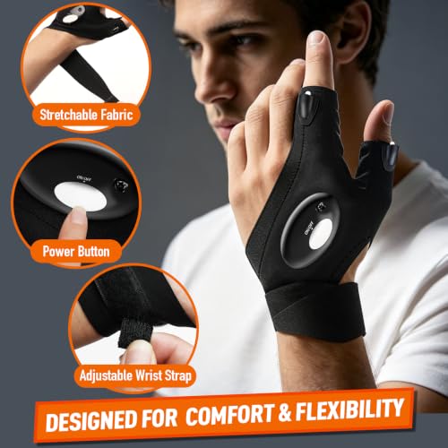 Lenski Gifts for Men, Flashlight Gloves Stocking Stuffers for Men Adults | Christmas Mens Gifts Ideas, Mens Gifts for Him Dad Husband, Dad Gifts for Men Who Have Everything, Cool Stuff Gadgets for Men - image 2