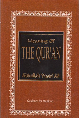 Meaning of the Qur'an? by Abdullah Yusuf Ali 8179471683 Book Cover