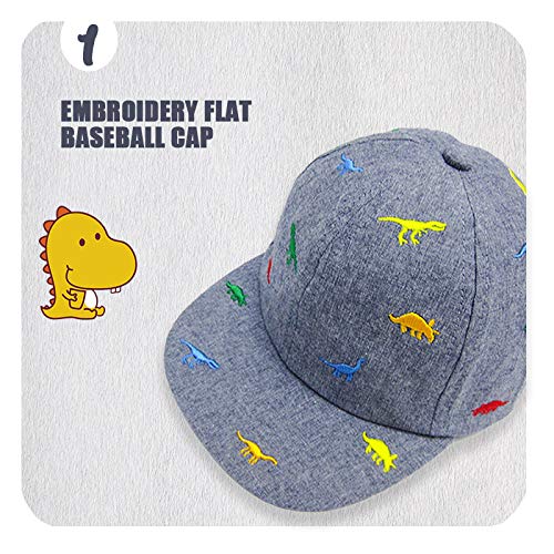 Image of Kids Baseball Cap Childrens Summer Sun Hat Boys Girls Animal Design Cap, DinoEm1, 4-6 Years