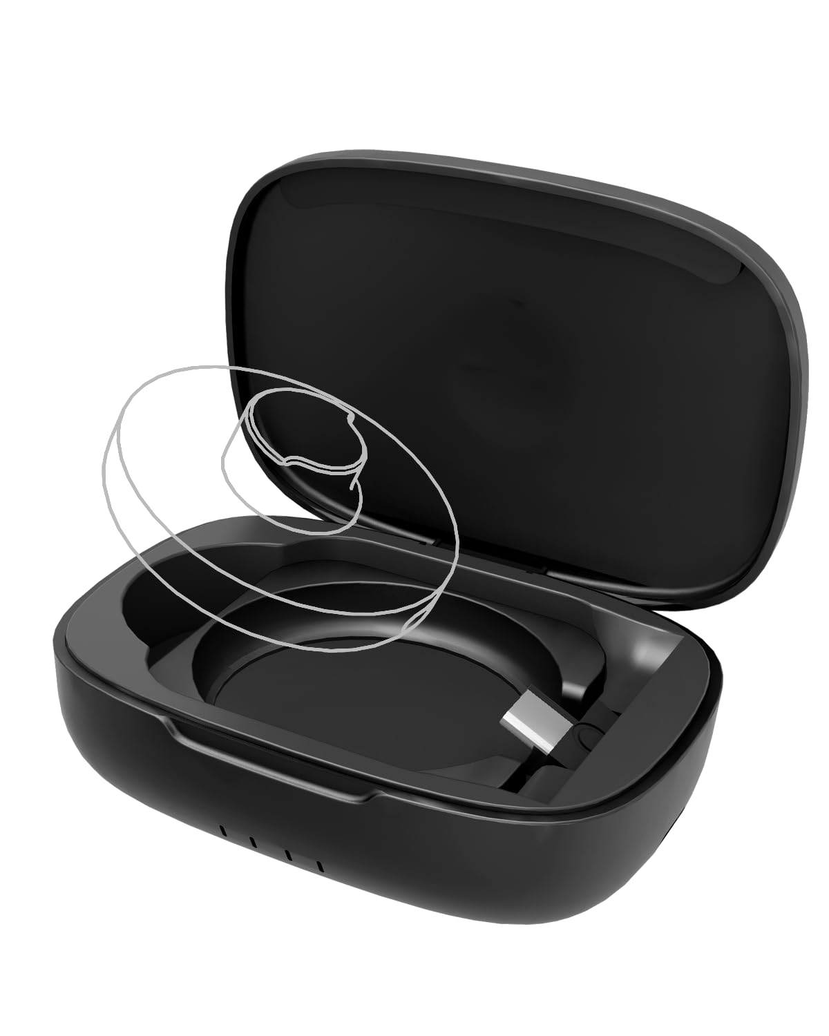 Doohoeek Wireless Charging Case for Ring 3 Charger, Power Station Fits Official Chargers & Fit All-Sized Rings Gen 31000mAh (Official Charger NOT