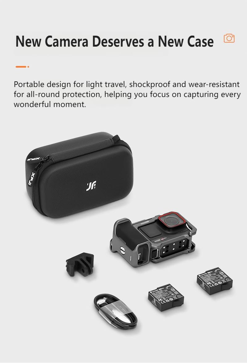 Custodia Impermeabile Antiurto per Insta.360 Ace Pro 2 Xplorer Grip Kit - Impugnatura, Batterie e Adattatore Sgancio Rapido
