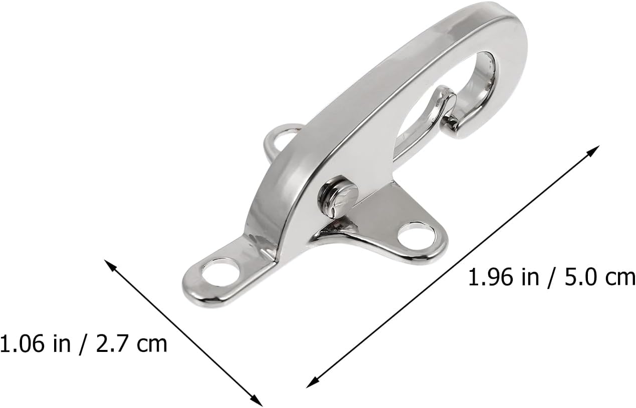 NOLITOY 2 Pairs Buckle Toggle Buttons,Metal Clip Buckles DIY Waist Belt Connector for Coat Clothes Chain Strap Bag Length Shorten Clasps Chain for Bag Accessories