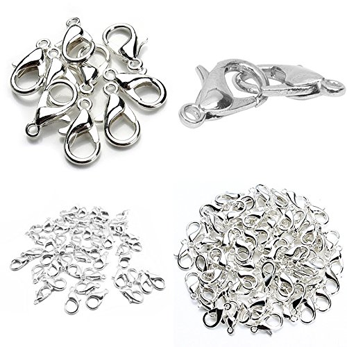 30 Große Karabinerverschlüsse 23x12 Mm – Legierung, 8 Farben, Für Schmuck & Ketten