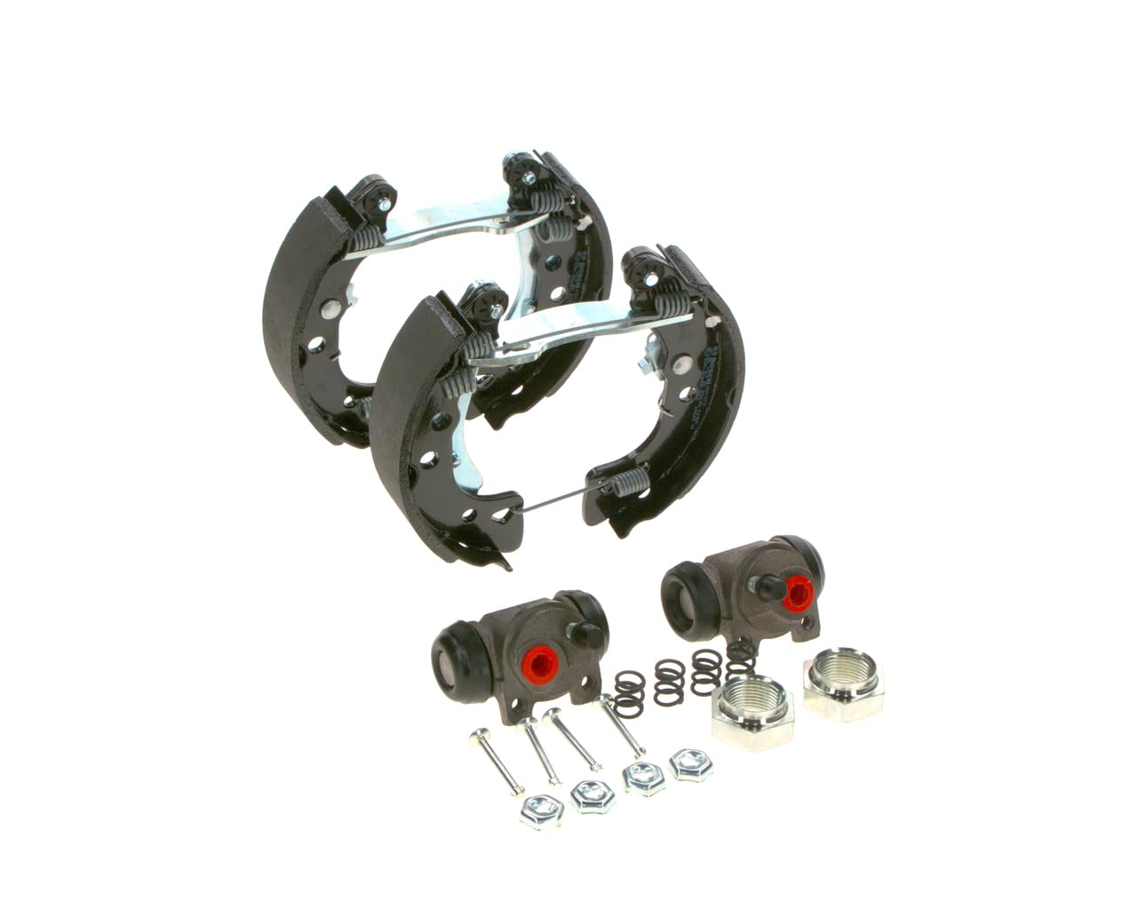 Bosch KS027 Kit Super Pro - Kit de frein à tambours arrière - 1 jeu complet prémonté, 2 cylindres de roue, 4 mâchoires de frein