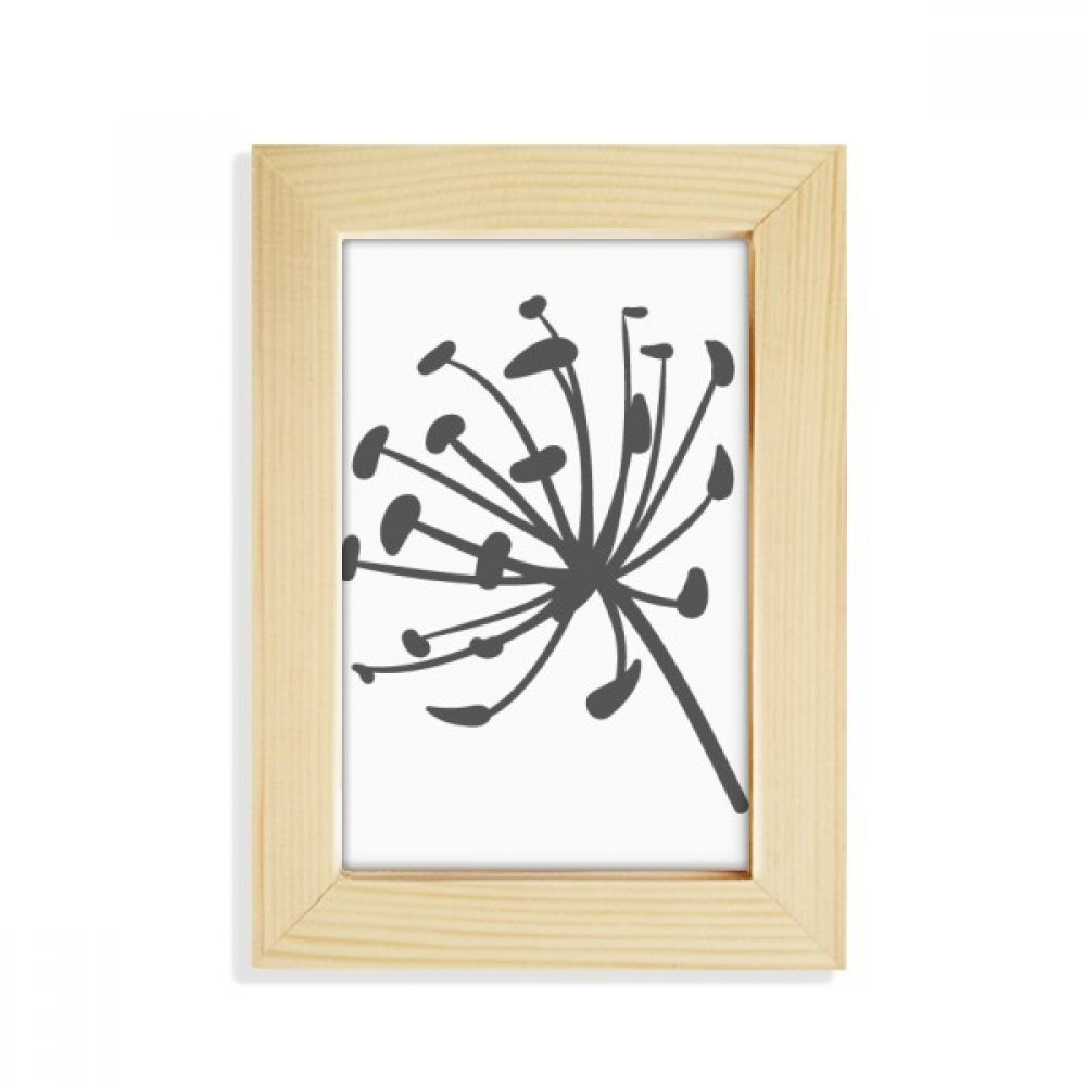 Diente de león marco de madera decorativo para escritorio y oficina