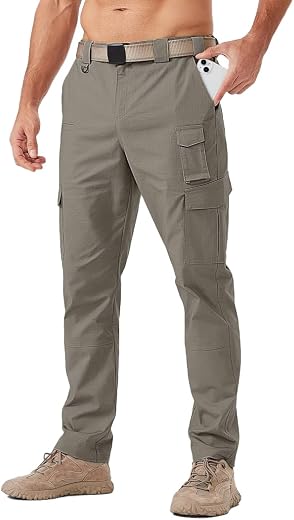 TOPLOT Men's Casual Cargo Pant | Multi-Pocket Utility Design | Comfortable Fit Wear | Durable Construction | Functional St...