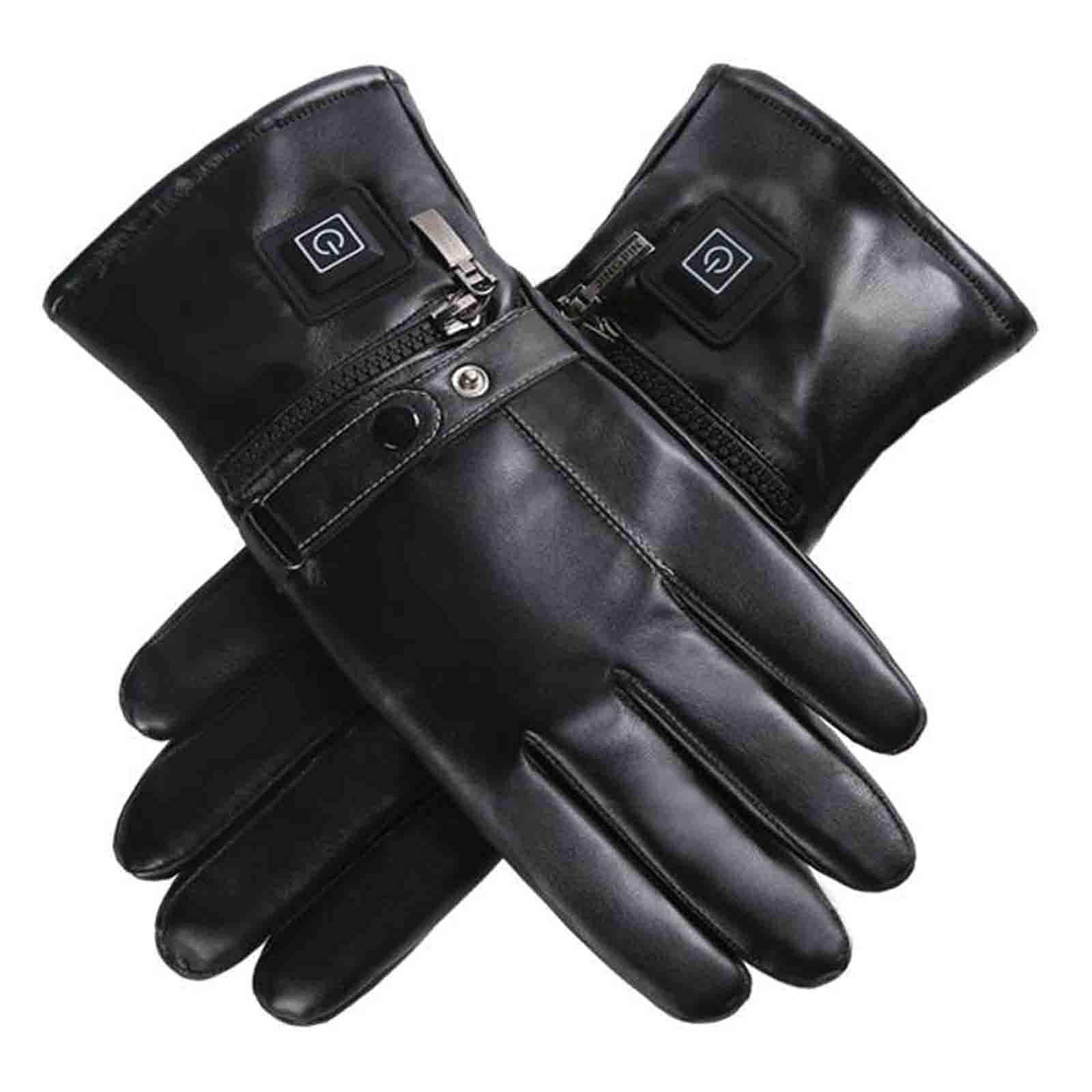 Guantes calefactables eléctricos para esquí, moto y senderismo de invierno con pantalla táctil