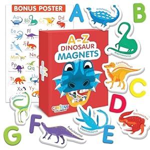 Curious Columbus A-Z Dinosaurier Magnete Set