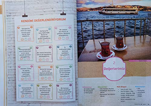 Turkish Language Course Book Set With Workbook, Intermediate Level, Yedi Iklim Turkce B2 #TOP3
