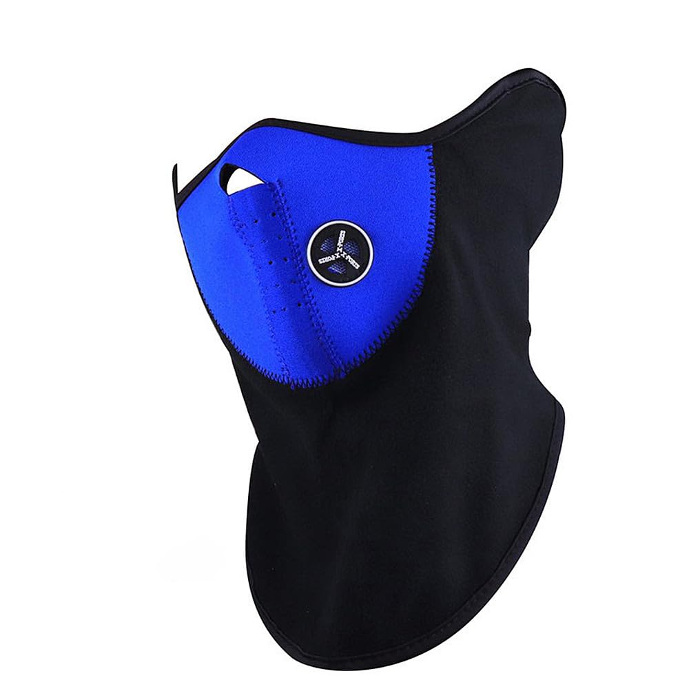 TRIXES Neoprene & Fleece Half Face & Neck Warmer for Ski Snowboard Airsoft