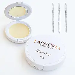 Kit Pasta Brow Soap de Sobrancelha c/Espelho Fixadora com Escova Design Lamination Pomada Modeladora Profissional Efeito Volume Hidratação Crescimento Incolor Pincel Aplicador Gel Cera Longa Duração
