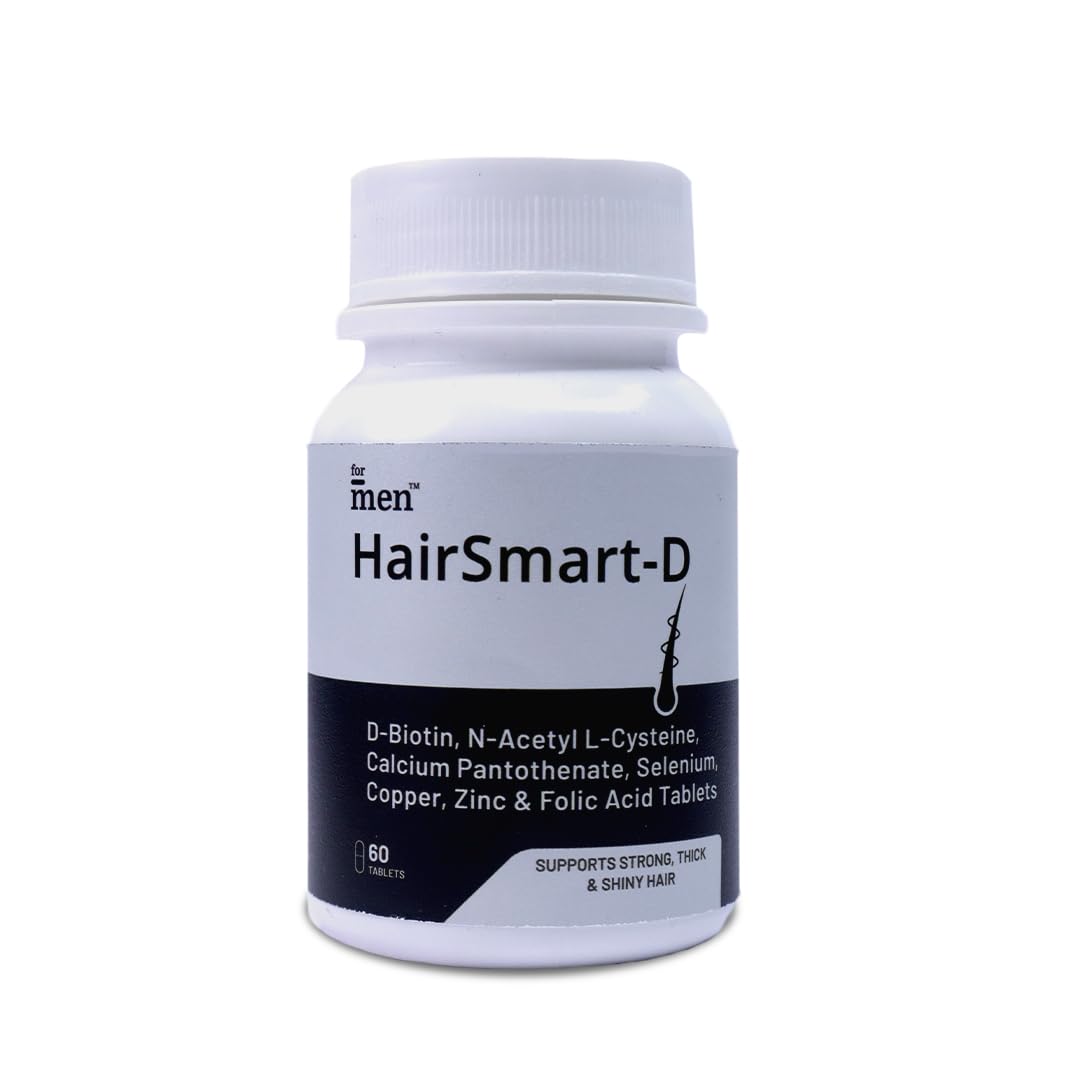 ForMen Biotin Hair Growth Tablets | Control Hair Fall & Improve Hair Thickness & Volume | Vitamins & Minerals Supplements | Biotin Supplements For Men - 60 Tablets (B0CF2DL296) Amazon Price History, Amazon Price Tracker