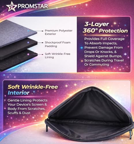 Image of Slim Fit 15.6 Inch Laptop Sleeve, Laptop Case with Handle & Pocket | Universal Compatible for Dell, HP, Lenovo, Asus, MacBook | Office /College Laptop Bag | Shock Absorber (Grey)