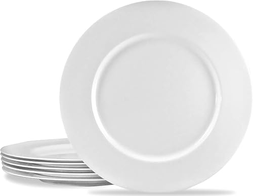 Recipiente de melamina Reston Lloyd, negro, juego de 6 piezas, Plato para ensaladas, Blanco