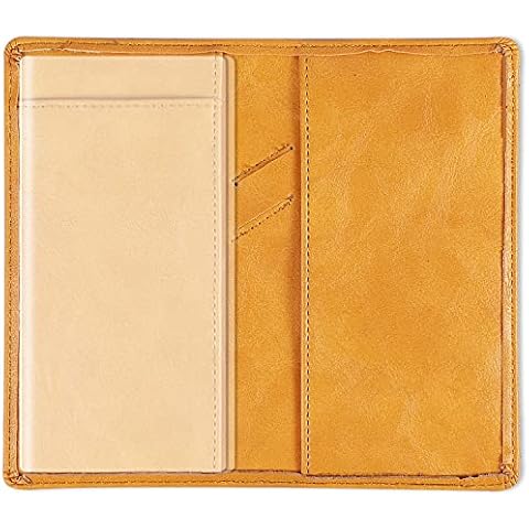Sanlykate Checkbook Cover for Duplicate Checks with Pen Holder for Women Girls, RFID Blocking PU Leather Standard Register Check Book Case for Top & Side Tear Checks, Free Divider, Yellow Cover