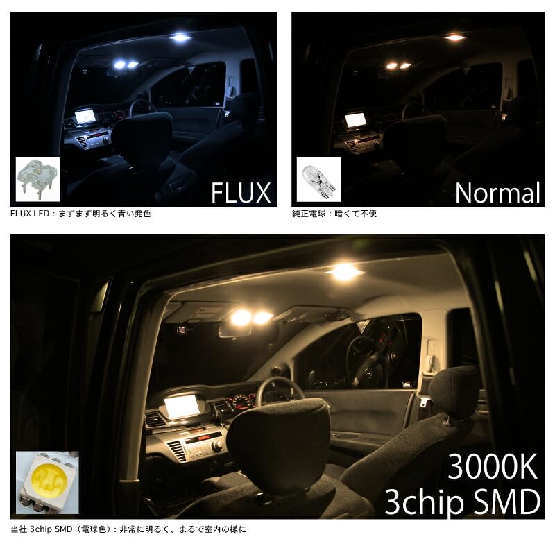 Amazon | 【電球色/3000K】 ヴェルファイア LED ルームランプ 20系 15
