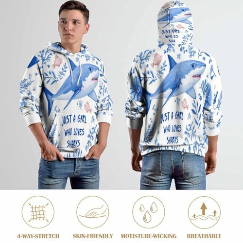 Sweat à capuche requin chaud pour oublier le froid de l'hiver - 5
