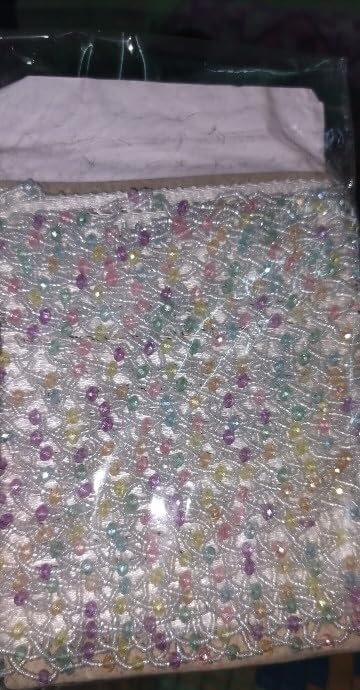 Crystal Lace 8–9 Meters for Suits, Sarees & Lehenga Decoration White 1 Free Size 2