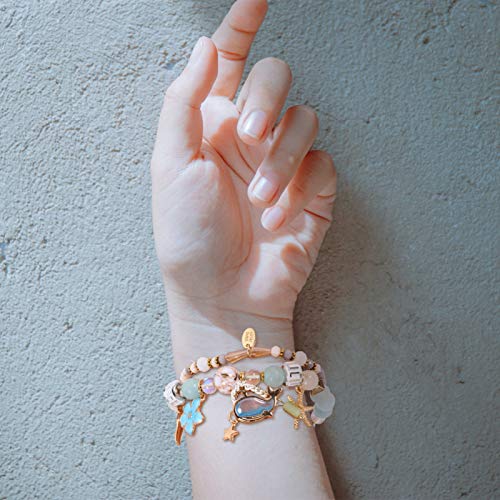 Amosfun Infantil Pulseira Sereia Pulseira Princesa Contas de Cristal Pulseira Kit de Joias Sob O Mar