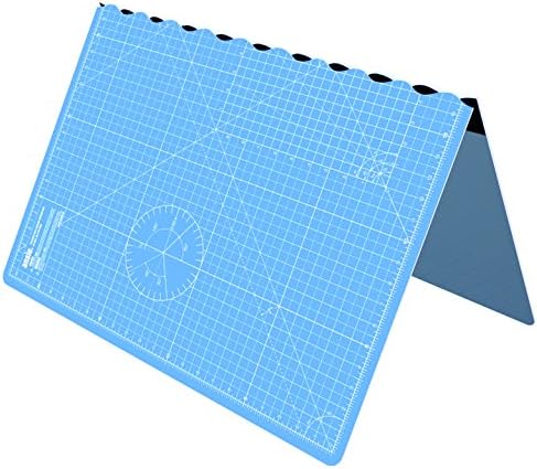 ANSIO Craft Cutting mat A1 Self Healing Foldable Cutting Mat - Quilting, Sewing, Scrapbooking, Fabric & Papercraft - Imperial 34 Inch x 22.5 Inch - Sky Blue