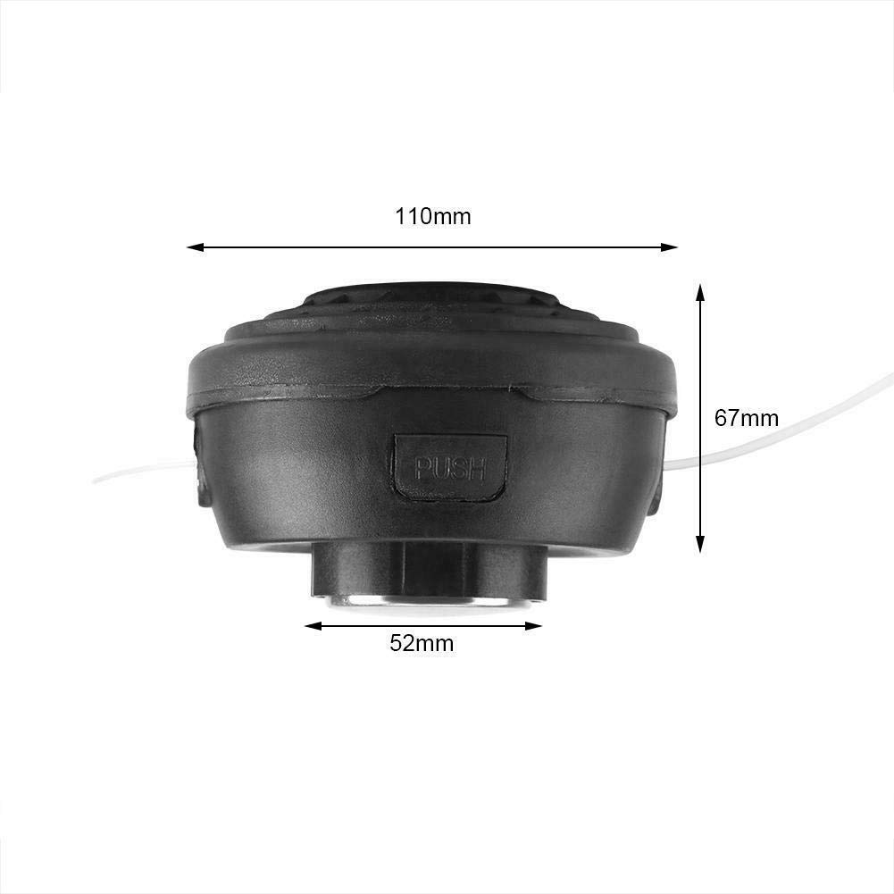 Go Trimmer Head, testina di ricambio universale per decespugliatore a urto e bobina di spola/2 pezzi