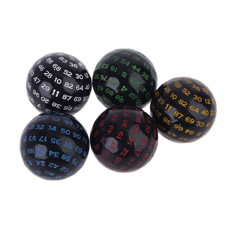 Dado Poliédrico De 100 Caras – Dado Digital De 45 Mm Para Juegos De Mesa Y Matemáticas