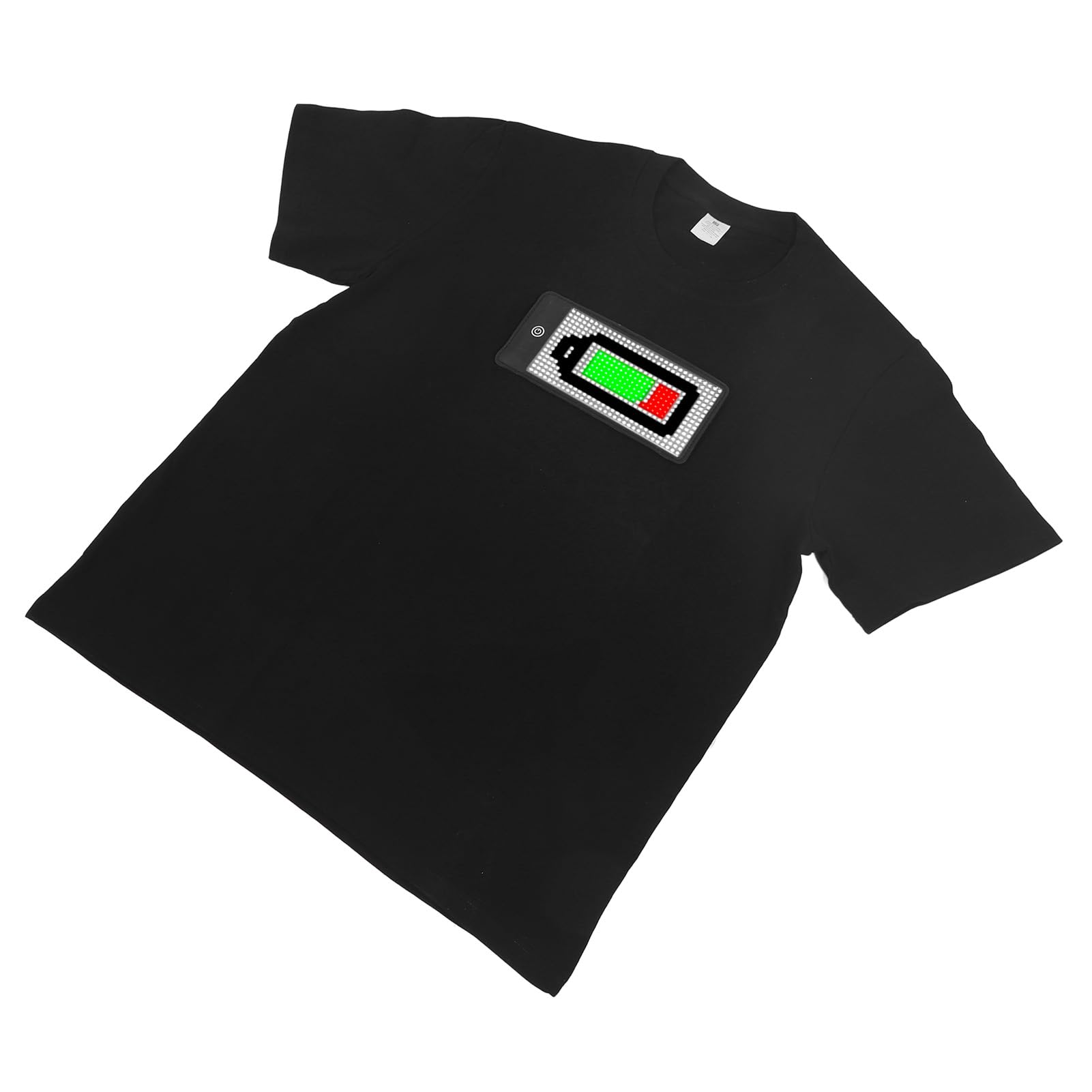 Bewinner T-Shirt LED avec écran programmable - T-Shirt Lumineux Bluetooth, Contrôle APP, Batterie intégrée 1500mAh (Taille XXL)