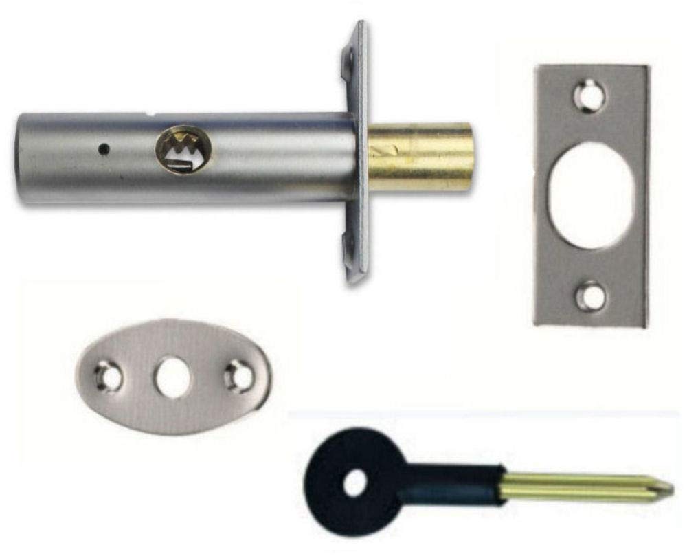 Discount Hardware Uk Polished Chrome Door Security Rack Bolt 60Mm Complete With Star Key