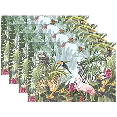 Moyyo Jungle Animal Placemats Set of 6 Cover