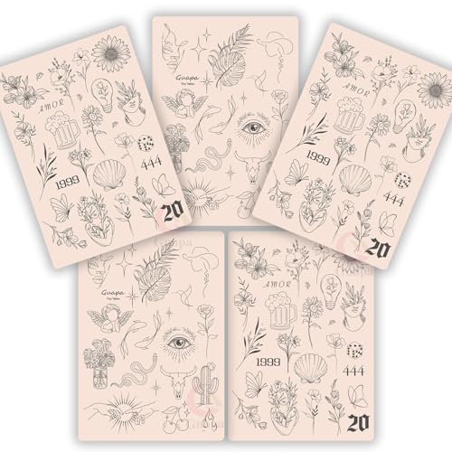 5PCS 3mm Thick Tattoo Practice Skin for Line Work Tiny
